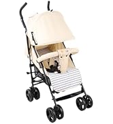 YALION Kinderwagen Buggy Reisebuggy Klein Zusammenklappbar- 5 Liegepositionen, Beinwärmer, Einkau...