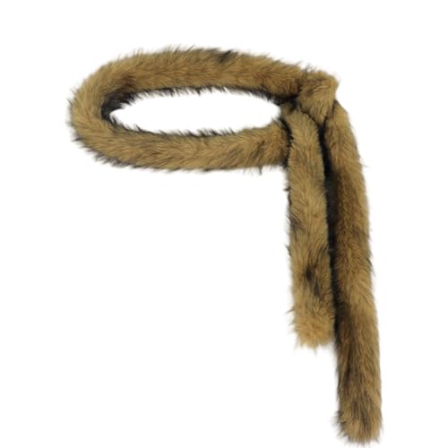 Y2K Faux Fur Belt for Women, Fuzzy Waist Chain Accessory, Soft Plush Statement Sash for Streetwear, Punk Hip Hop Dance Outfit1