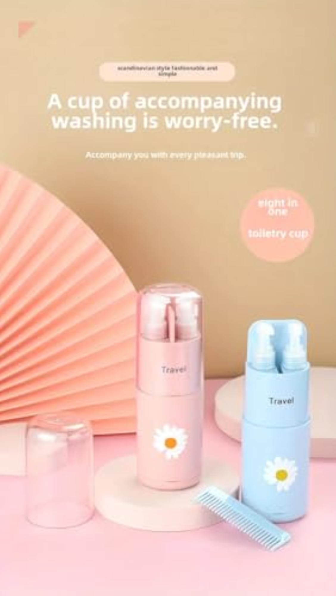 6-in-1 Travel Essential Kit with Compact Organizers