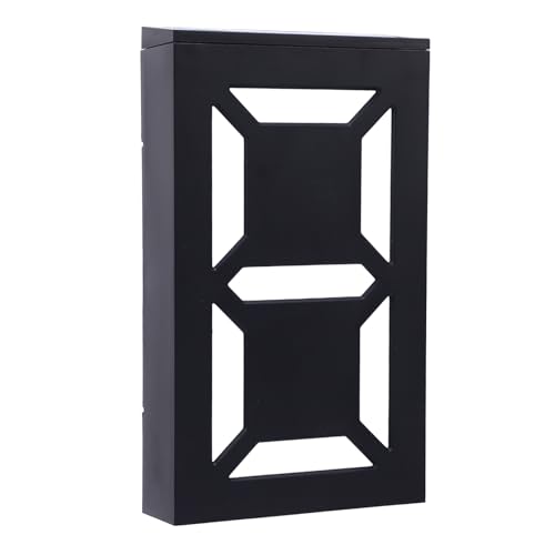 Fabater Numéro de Maison Solaire LED Changement de Couleurs Mixtes Lampe IP55 pour la Décoration de la Maison