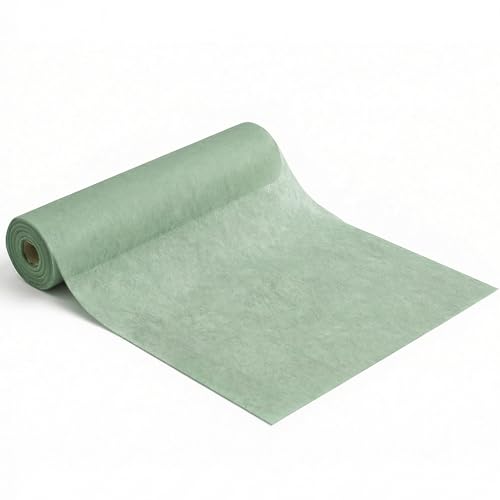 Artoid Mode Chemin de Table en Non-tissé Vert 30 cm x 25 m, Nappe Décorative de Table Intérieur Vacances Anniversaires Mariages Fête