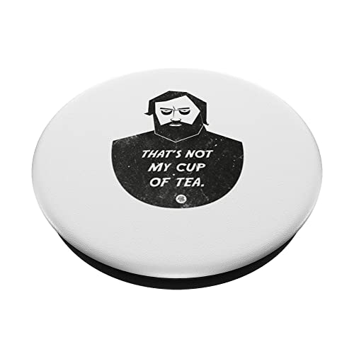 That's not my cup of tea - Sarcastic Rebel Attitude Reject PopSockets Swappable PopGrip, Black - Image 2