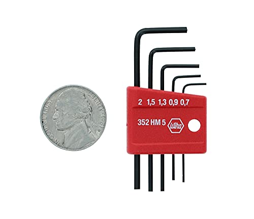 Wiha 35392 5 Piece Mini L-Key Short Hex Metric Set #TOP1