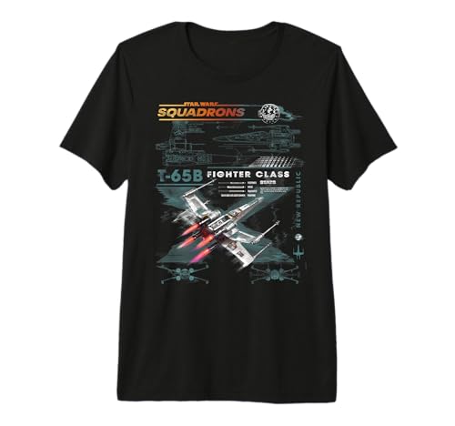 T-shirt Star Wars Squadrons T-65N style geek idéal soirée gaming