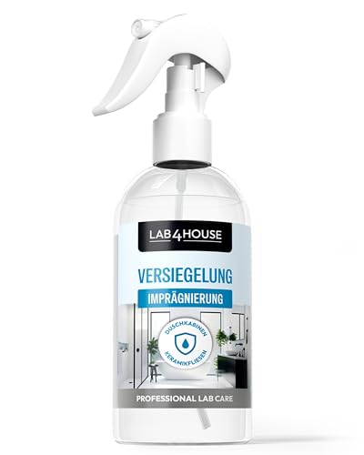 Lab4House | Nano Versiegelung 250 ml Spray | Imprägnierung für Dusche Keramik & Glas | Schützt vor Kalk Wasserflecken & Seifenresten