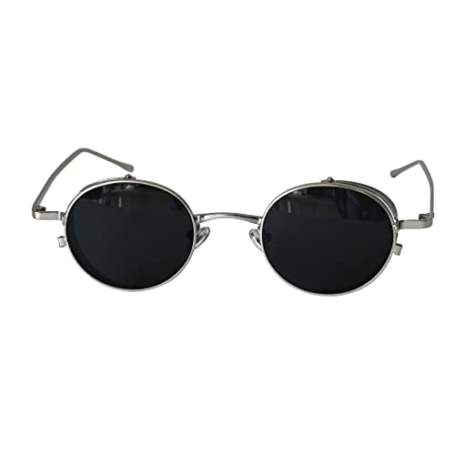 Technigadgets Vintage Metal Round Sunglasses For Men For Women With Side Shields Scott Sunglasses Retro Gothic Style Shades2