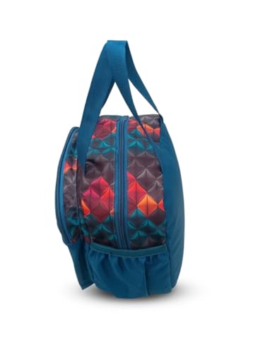 Image of APP Insulated Lunch Bag for Men & Women | 8.1 Litre Tiffin Carry Bag | ULY Matty Fabric | 2 Compartments | 25 x 26 x 5 Inches | Durable Reusable Lunch Bag for Office School College Travel Picnic