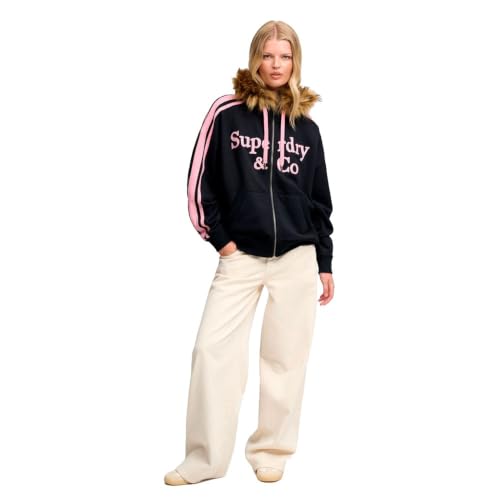Sweatshirt à capuche zippé femme Superdry Vintage Fur - vue 9