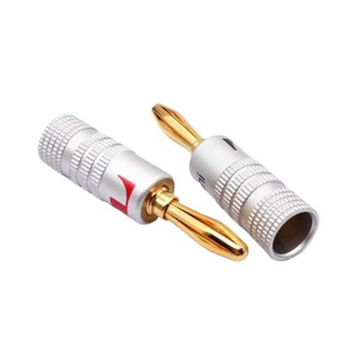 Connecteur banane de 4mm sans soudure pour réparer et brancher un fil de haut-parleur