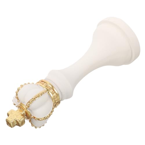 DOITOOL チェスの装飾品 ホームプラントホルダー ゴールドプランター 女の子用自転車用ユニコーンベル スターテス 磁気 なチェスの彫刻 なチェスの装飾 樹脂 白い