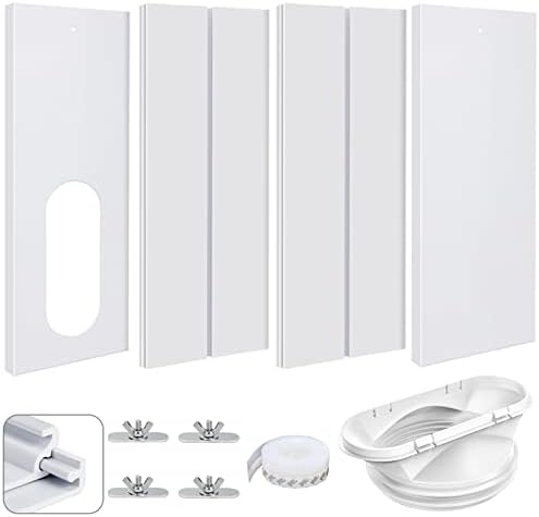 2023 Upgraded Universal Portable Air Conditioner Window Vent Kit fit 5.1 inch & 5.9 inch Exhaust Hose Coupler Mobile air Conditioning Accessories (Universal Window Vent Kit)
