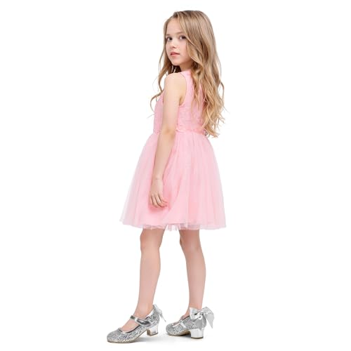 Image of K KomForme Girls Dress Shoes Toddler Glitter Mary Jane Heels