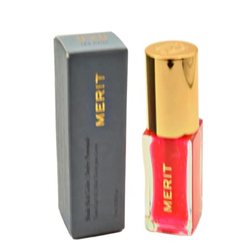 MERIT Shade Slick Gelée Sheer Tinted Lip Oil Les Deux - Thumbnail 3