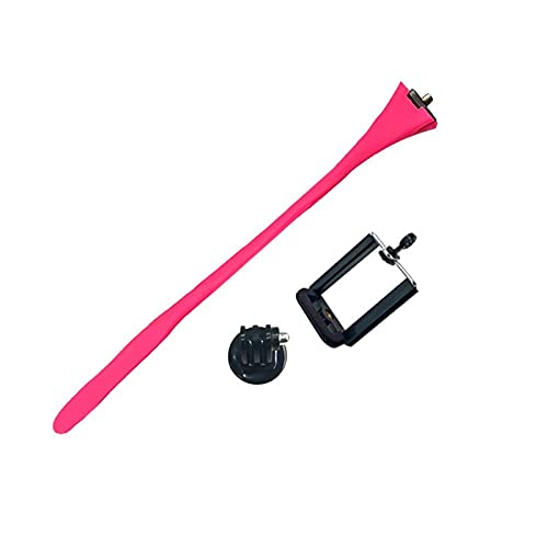 Soporte flexible para selfie y iPhone en cámara coche rojo