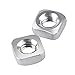 Niooliuk Pack of 100 M4 Square Nuts, 304 Stainless Steel Metric Coarse Thread Assortment Kit