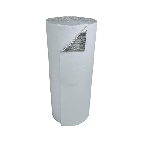 US Energy Products 48" x 100' White Double Bubble Reflective Foil Insulation Thermal Barrier R8 Cover