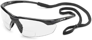 Gateway Safety 28MC10 Conqueror MAG Safety Glasses, 1.0 Diopter Magnification, Clear Lens, Black Frame