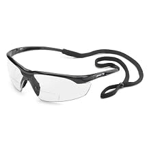 Gateway Safety 28MC30 Conqueror MAG Safety Glasses, 3.0 Diopter Magnification, Clear Lens, Black Frame