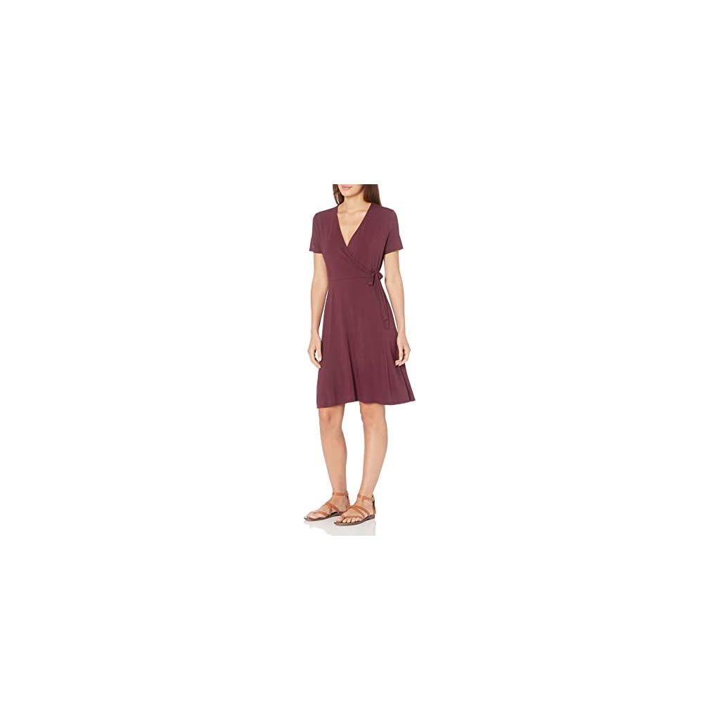 Amazon-Essentials-Womens-Cap-Sleeve-Faux-Wrap-Dress