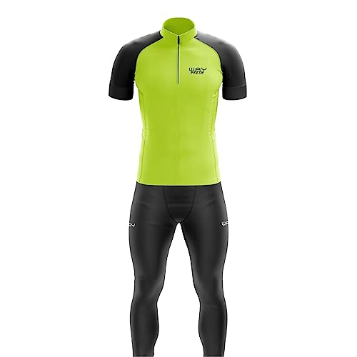 Conjunto de Ciclismo Masculina Camisa Respirável Calça Acolchoada...