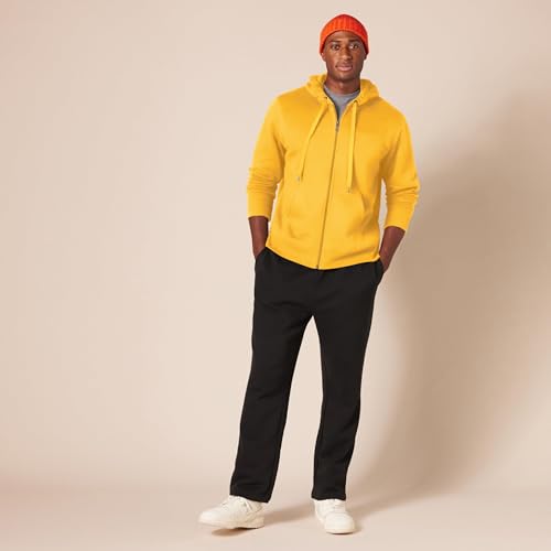 Amazon Essentials Men's Full-Zip Fleece Hoodie (Available in Big & Tall), Gold, XX-Large - 6
