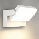 Kingwen LED Applique Murale Exterieur Blanche, 40 W, 3000 K, IP65...