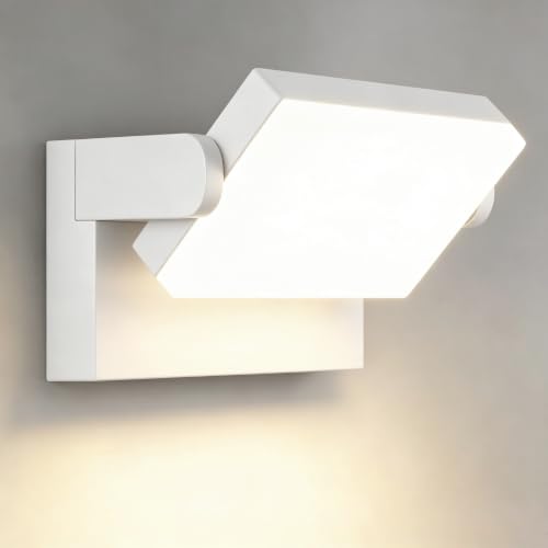 Kingwen Applique Murale LED Exterieure Blanche, 40 W, 3000 K, IP65