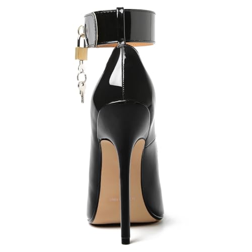Image of Unisex High Heels for Men and Women 5.5 Inch Stiletto Heels | Round Toe Pumps Sexy Dress Party Shoes