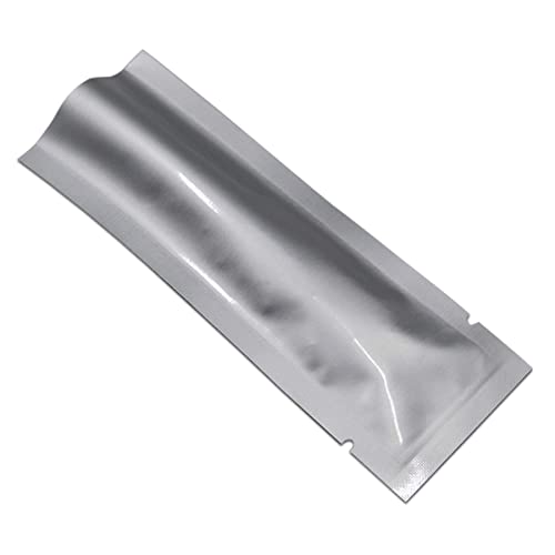 PABCK 100 Pcs Open Top Mylar Bags Heat Seal Foil Powder Bag 1.96x7.87 inch