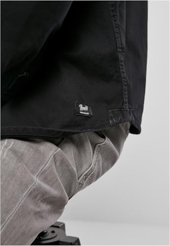 Brandit Vintage Shirt Long Sleeve, Uomo, Black, 6XL - 12