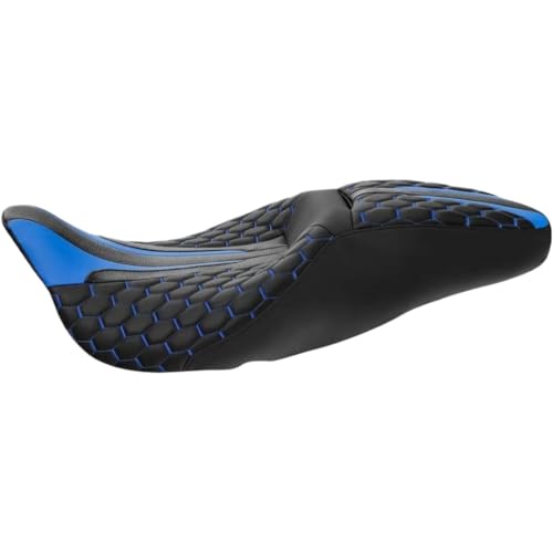 Asiento de motocicleta acabado premium para Road King y Street Glide cuero sintético de alta resistencia 6