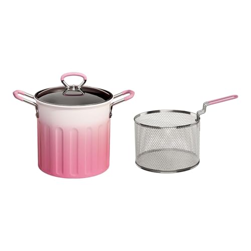 ＡＷＨＡＯ Olla Freidora Pequeña con Cesta para Freír de 3 L de Capacidad para Freír Y Cocinar en Casa