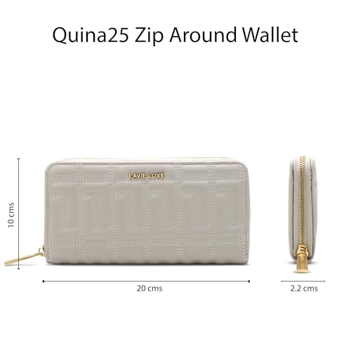 Image of Lavie Luxe Women's Quina25 Large Zip Around Wallet | Gift for Women