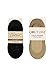 undercover lingerie Couture Luxury Footlets 2 Pair Pack Black/Natural