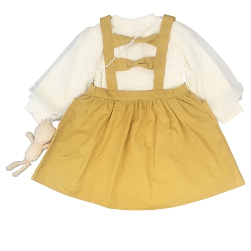 Image of Peacolate 4-8T Summer Little Girls 2pcs Clothing Set T Shirt and Denim Skirt