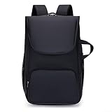 Yuanpgky Tennis-Paddel-Rucksack aus Polyester für Schläger, Badminton, Squash, Pickleball und Tischtennis, mit Laptopfach, Schuhaufbewahrung, verstellbare Riemen, 31,8 x (schwarz)