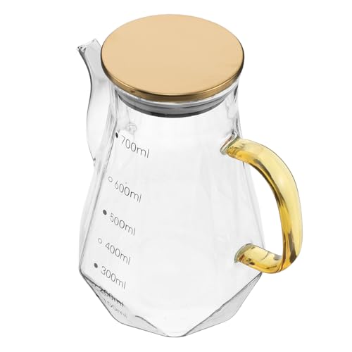 TOVINANNA Aceitera de Vidrio Diamantado 700ml Boquilla Antigoteo para Dispensar Aceite de Oliva, Vinagre y Condimentos en Cocina, Botella de Salsa Práctica para Uso Doméstico