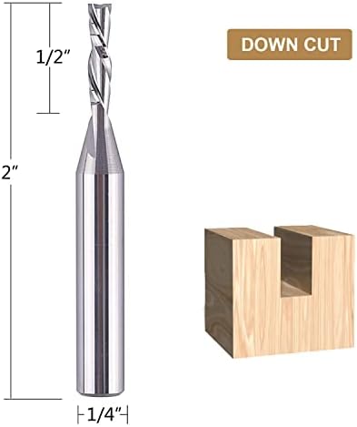 SpeTool Spiral Router Bits with DownCut 