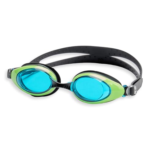 Image of Boldfit Swimming Goggles for Men & Women with Adjustable Strap Anti Fog Goggles for Swimming Men Swimming Goggles for Women Air Tight Swim Goggles UV Protection Training Swim Goggles - BlackYellow