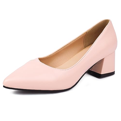 Chaussures confortables à talon moyen pointu femme escarpins confort élégants