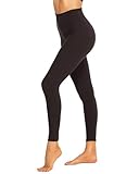 ZOOSIXX High Waisted Leggings for Women - Tummy Control Soft Opaque Printed Pants with Camo, Leopard for Workout Skating, Coffee, Small-Medium