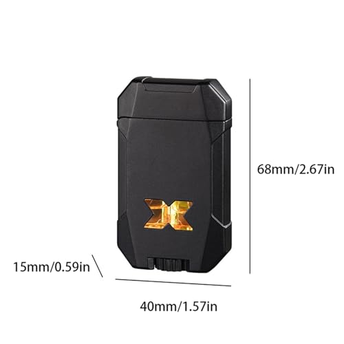 Encendedor de doble llama recargable para hombre, el regalo ideal de exterior 7