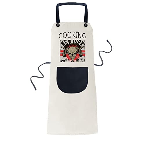 Mcjs New York Indian Skeleton Engine Totem Kitchen Pocket Pinafore Adjustable Bib Apron Soft Chef #TOP6