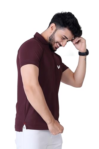 Image of Men's Premium Polo T-Shirt | Classic Collar | Smooth Finish | Half Sleeve Casual Wear (XS to 3XL)