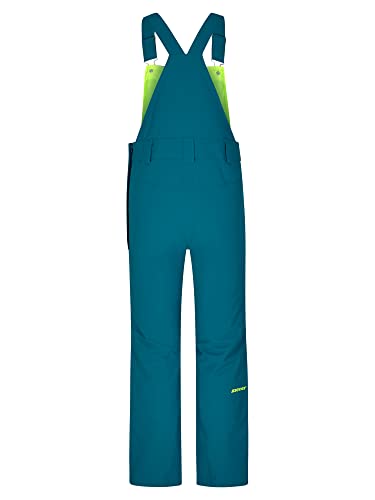 Ziener Mädchen AILEEN-BIB Ski-Hose, Schnee-Hose | Träger, wasserdicht, warm, blue sea, 140