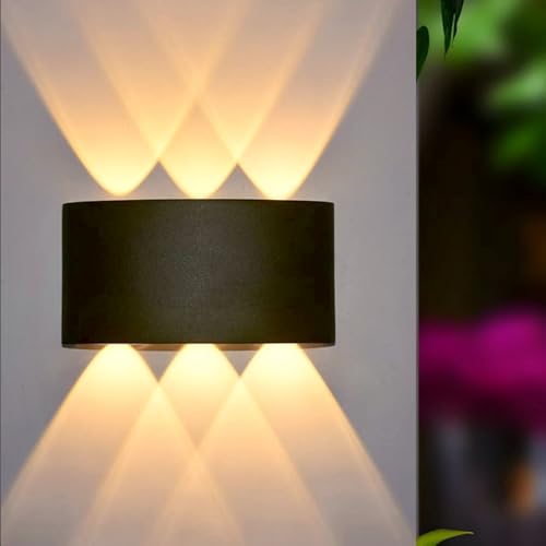 FERA™ Waterproof Up Down LED Wall Lamp, 6 Ray, Warm White, Indoor/Outdoor Decorative Wall Scone Light (6 ray Warm) (B0D2BF345R) Amazon Price History, Amazon Price Tracker