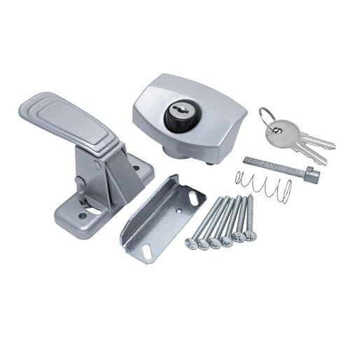 Global Link Keyed Door Lock for Pop-Up Campers Aluminum