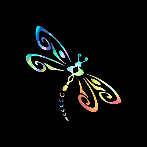 Dragonfly Decal Vinyl Sticker Auto Car Truck Wall Laptop | Holographic | 5.5