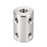 Präzisionskupplung, 1PC D14L22 45#Stahl Starre Wellenkupplung Motorgetriebe Anschlusshülse 3D-Druckteil 4mm/5mm/6mm/8mm Anschluss(4mmx4mm)