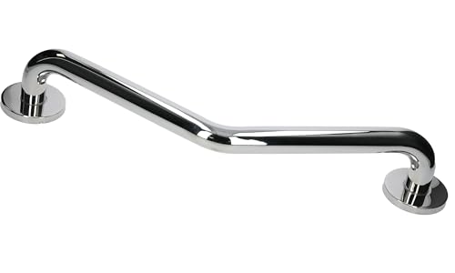 Barre de relèvement coudée 135° D 83 265x265mm chromée - GARIS - B-INOX-BR51